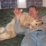 Golden Retriever and Man