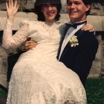Pam and Mike on their wedding day.