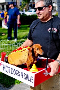 Wiener Dog Dachshund Hot Dog Vendor Costume by Ben Murray on Flickr.com