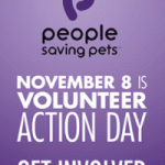 People Saving Pets Volunteer Action Day Badge