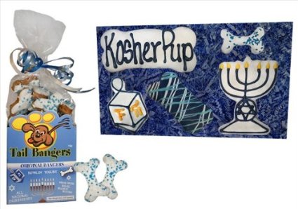 Tail bangers Hanukkah dog treats.