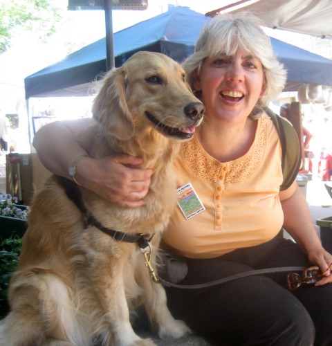 Honey and Pam at the Ithaca festival.