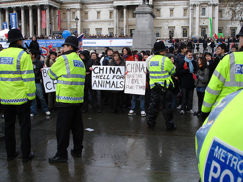 A British Animal Rights protest.