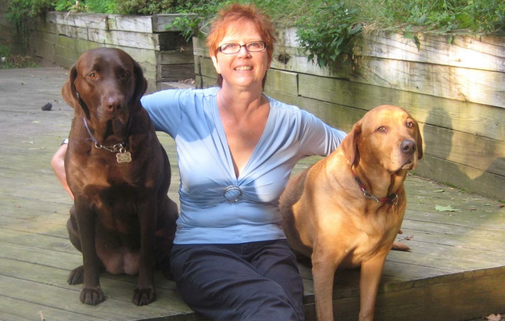 Jodi Stone with Sampson and Delilah.