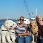 Harley, Jaxson, and Cathy with Pam & Honey in Charleston.